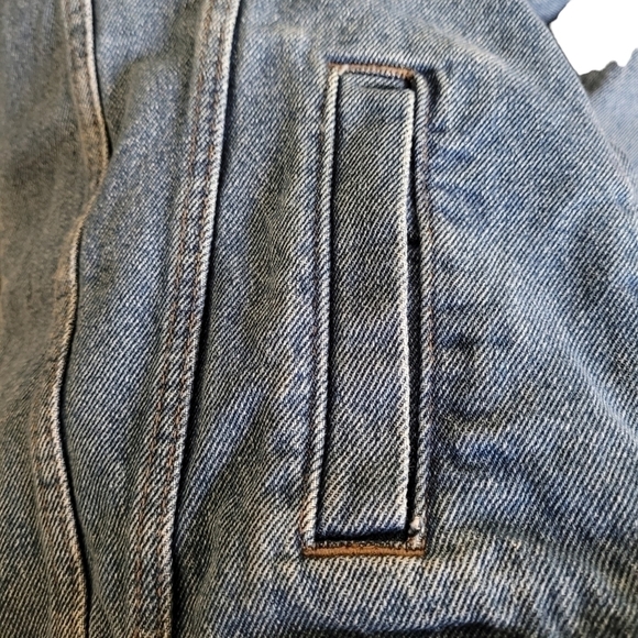 Divided by H&M Denim Jean Jacket with Handpainted Design Size 10 - Picture 6 of 10